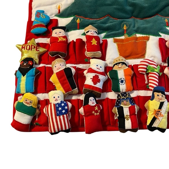 Vintage Alma’s Design advent calendar Peace And Love Around The World Christmas - Picture 3 of 11